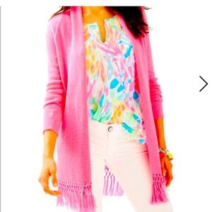 💞🌸💞 Pink Lily Pulitzer Cardigan 💖 Size Medium